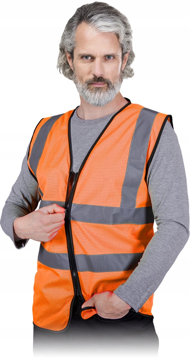 Kamizelka ostrzegawcza Reis MESHZIP PB r. 3XL