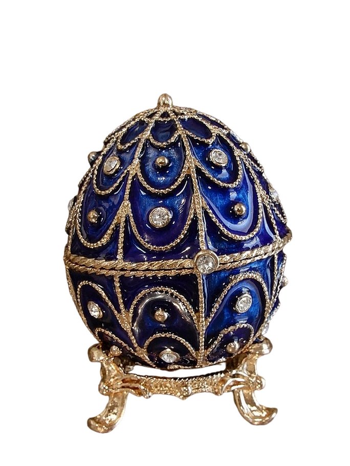 JAJKO SZKATUŁKA JAK FABERGE ELEGANCKI PREZENT DLA DZIEWCZYNY