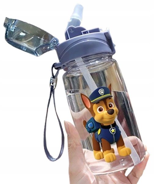 BUTELKA na wodę Psi Patrol Chase BIDON dziecięcy z ustnikiem BLOKADA 500ml