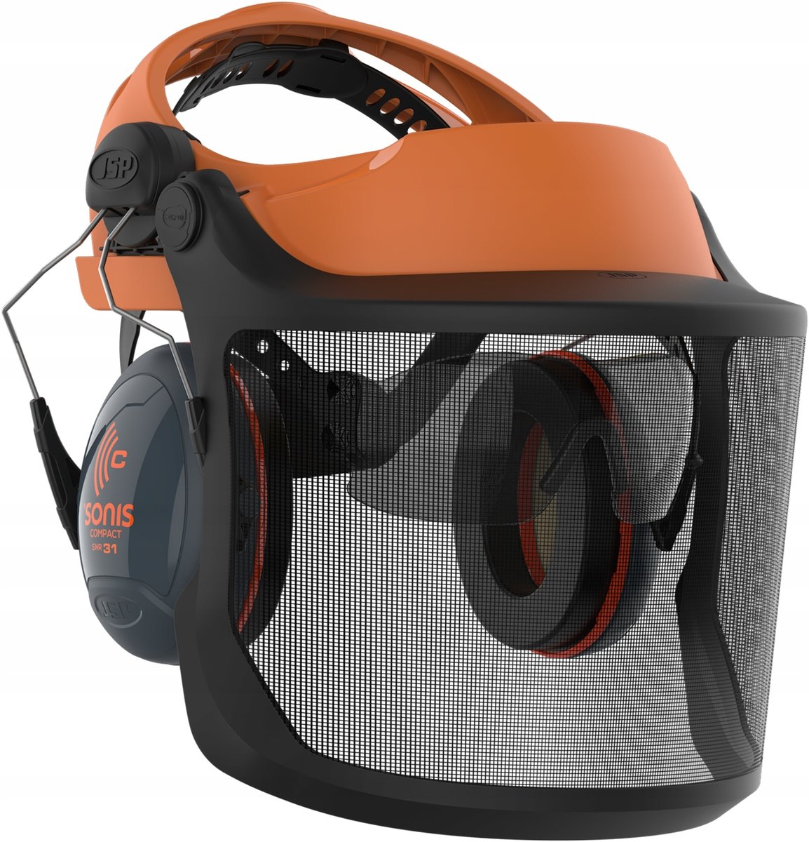 Osłona twarzy z nausznikami i okularami JSP FORESTRY PB Uni