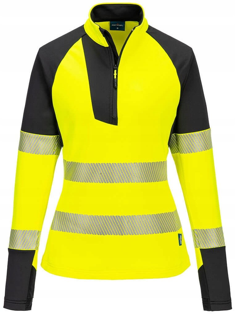 Bluza ostrzegawcza damska z zamkiem1/4 Portwest T173 YBR r. 2XL