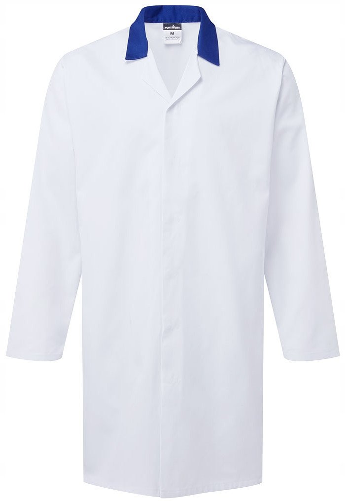 Fartuch spożywczy bez kieszeni Portwest 2210 WRR r. XL