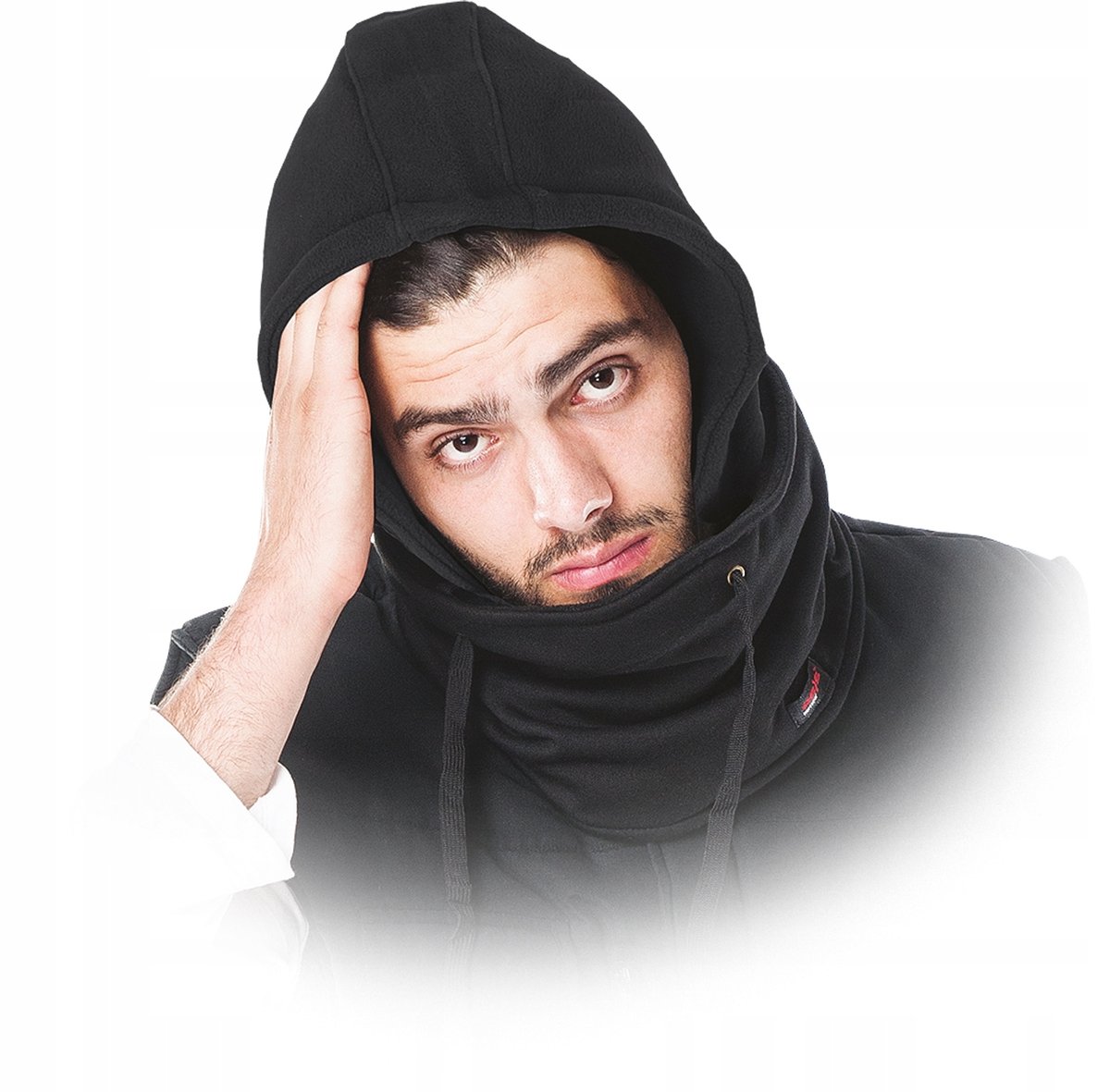 Kaptur ochronny polarowy z kołnierzem HOOD r. L