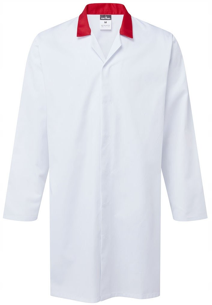 Fartuch spożywczy bez kieszeni Portwest 2210 WRE r. XL