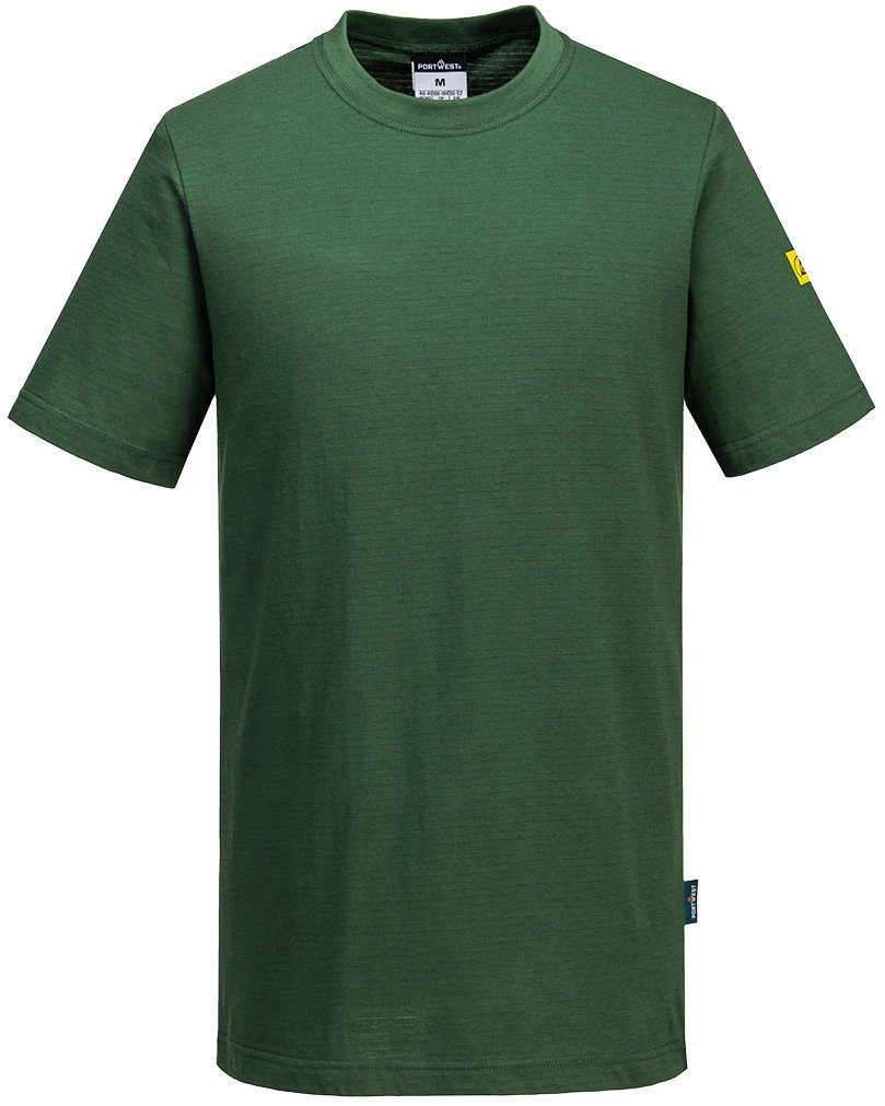 T-shirt antyelektrostatyczny Portwest AS20 FGR r. M