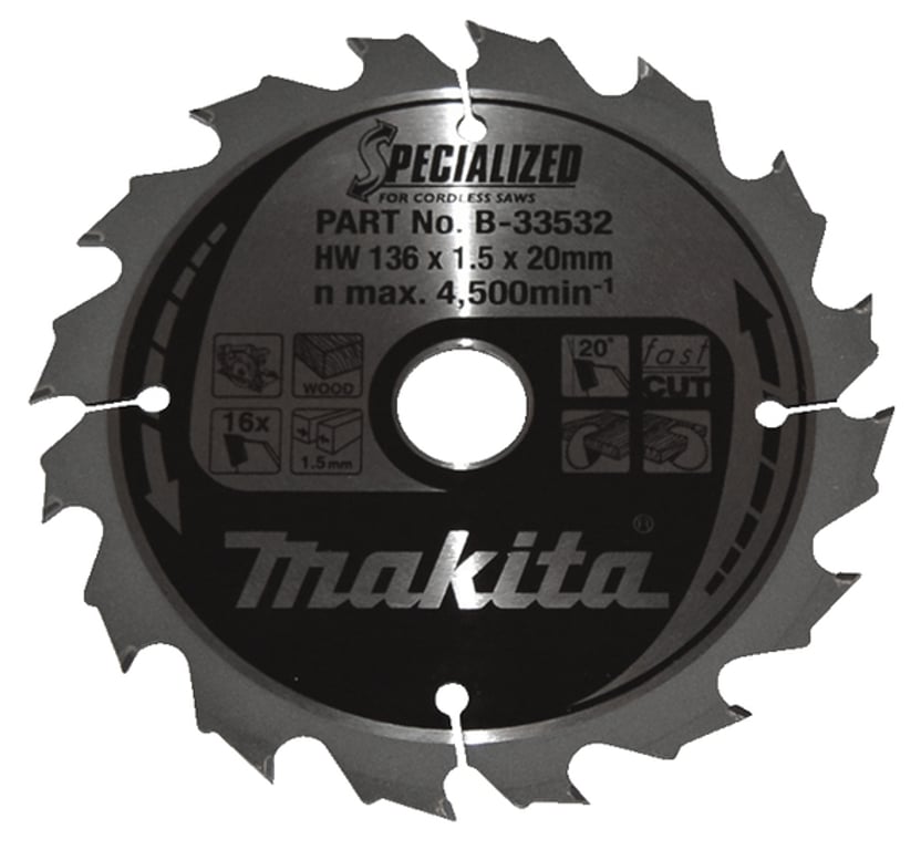 Makita B-33532 ostrze do piły tarczowej 13,6 cm 1 szt.
