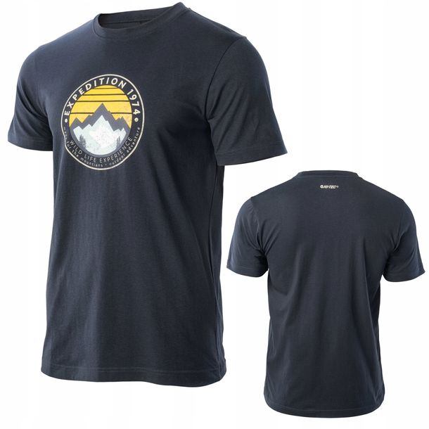 Koszulka męska HI-TEC t-shirt krótki rękaw bawełniana casual sportowa M