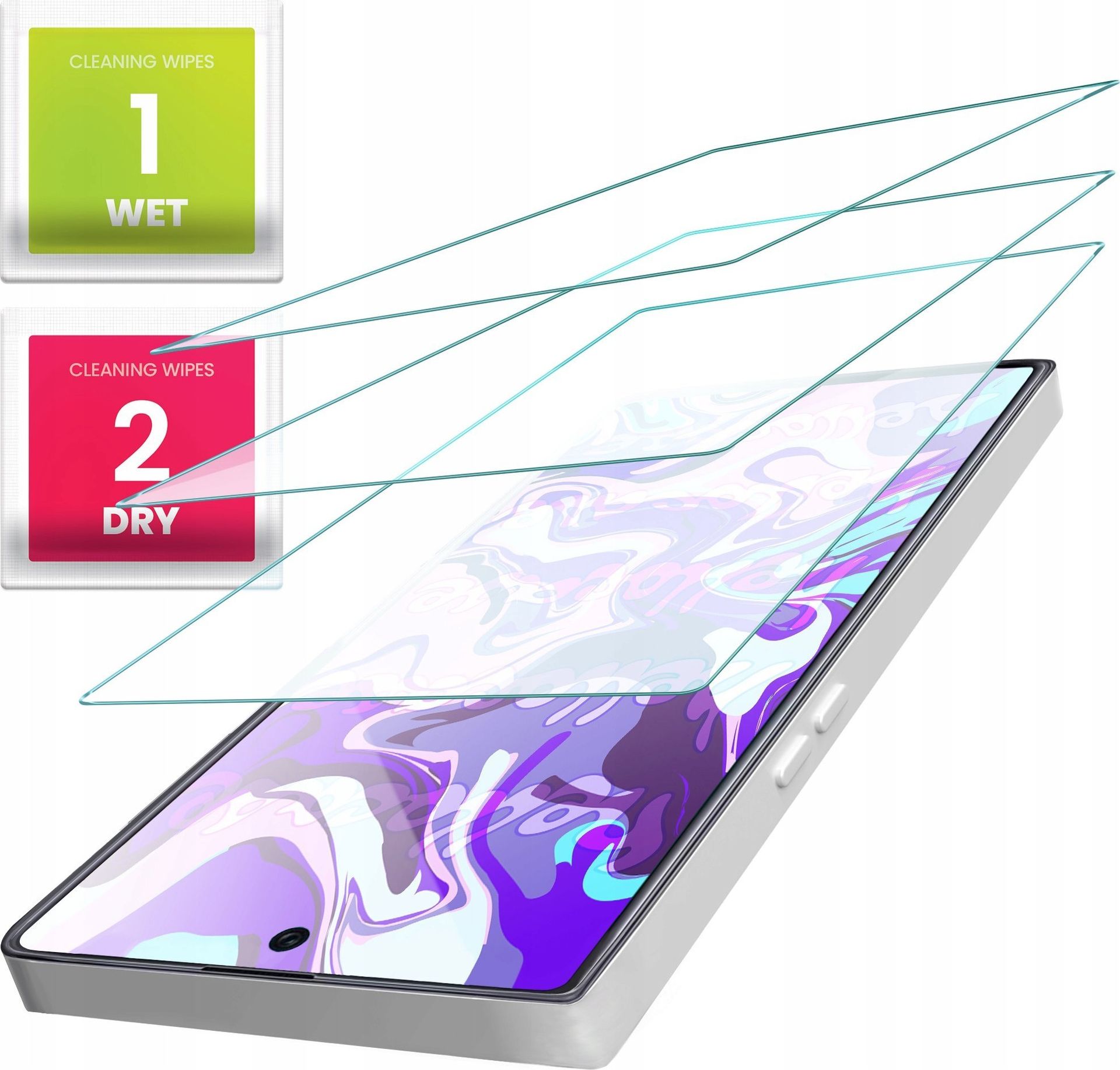 3-PAK Szkło Hartowane do Samsung Galaxy S25 Ultra szybka 9H, płaskie 2.5D