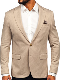 Beżowa marynarka męska casual Denley 24401
