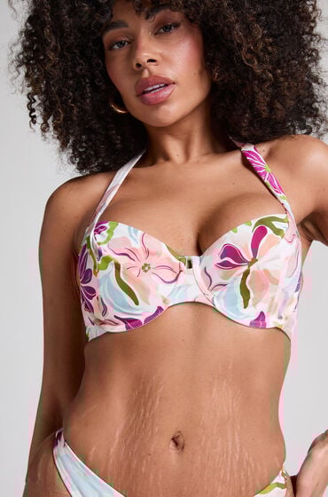 Hunkemöller Nieusztywniona góra od bikini Ayanna z fiszbinami Czerwony