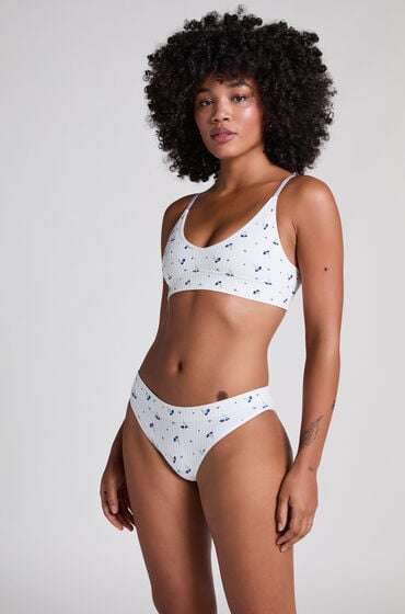 Hunkemöller DIANNE BRAZILIAN R PRINT Biały