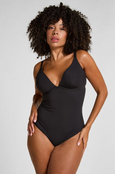 Hunkemöller Nieusztywniane Body Smooth Czarny
