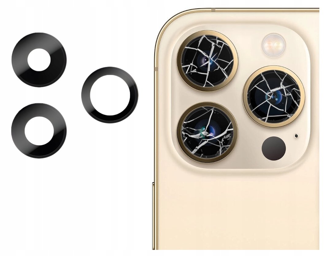 SZYBKA SZKŁO PREMIUM OSŁONA APARATU KLEJ DO IPHONE 13 PRO A2638 A2483