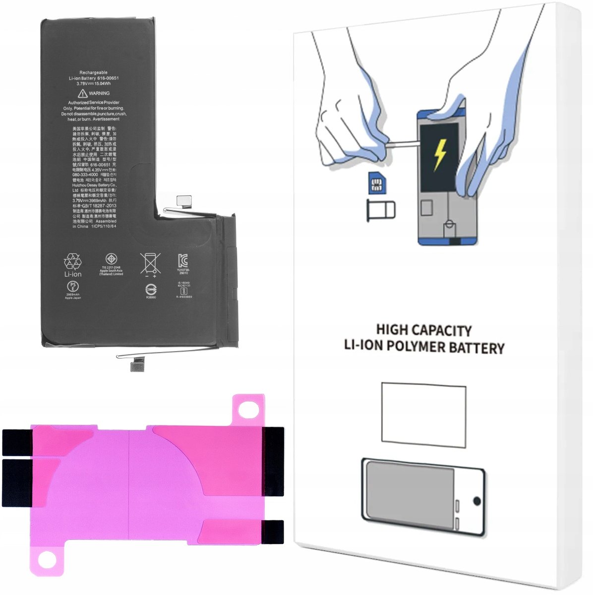 BATERIA DO iPHONE 11 PRO MAX POJEMNOŚĆ 3969 mAh ŚWIEŻA KOMPLET