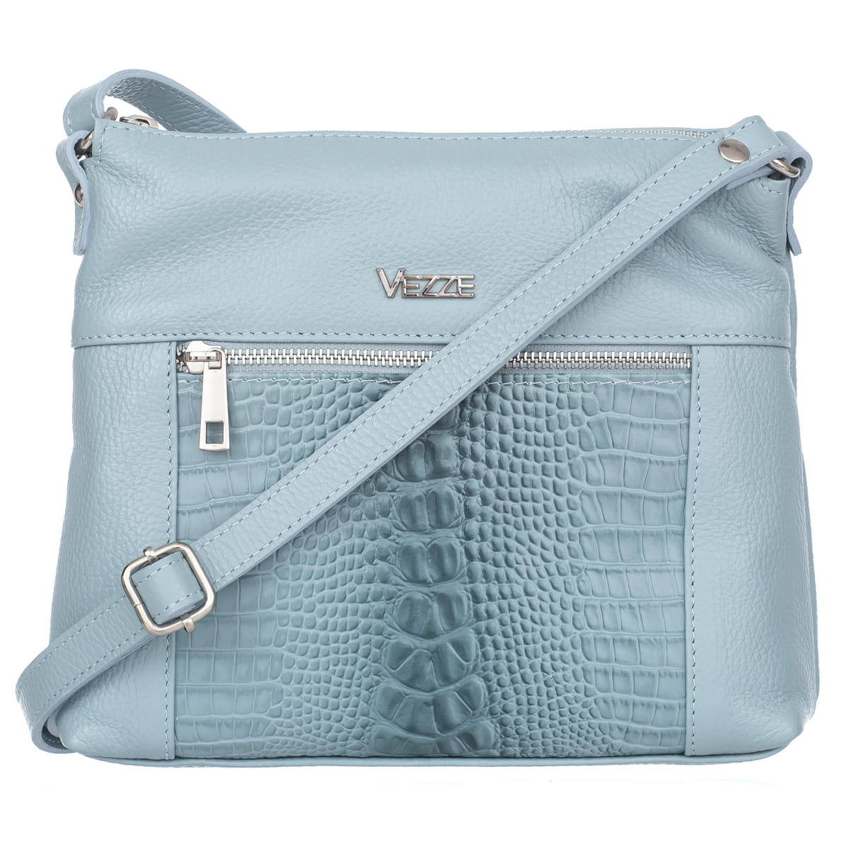 Torebka Skórzana Vezze Selvaggia Baby Blue