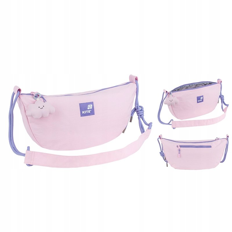 TORBA NA RAMIE TOREBKA CROSSBODY RÓŻOWA MŁODZIEŻOWA KITE