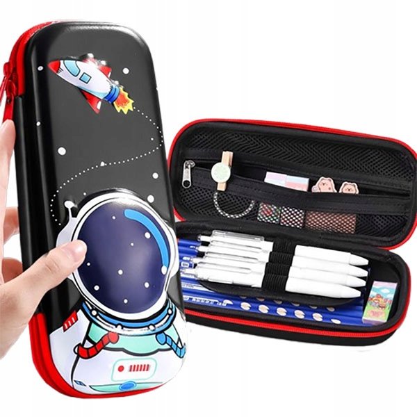 PIÓRNIK dziecięcy KOSMOS szkolny dla chłopca 3D do szkoły KOSMONAUTA lekki