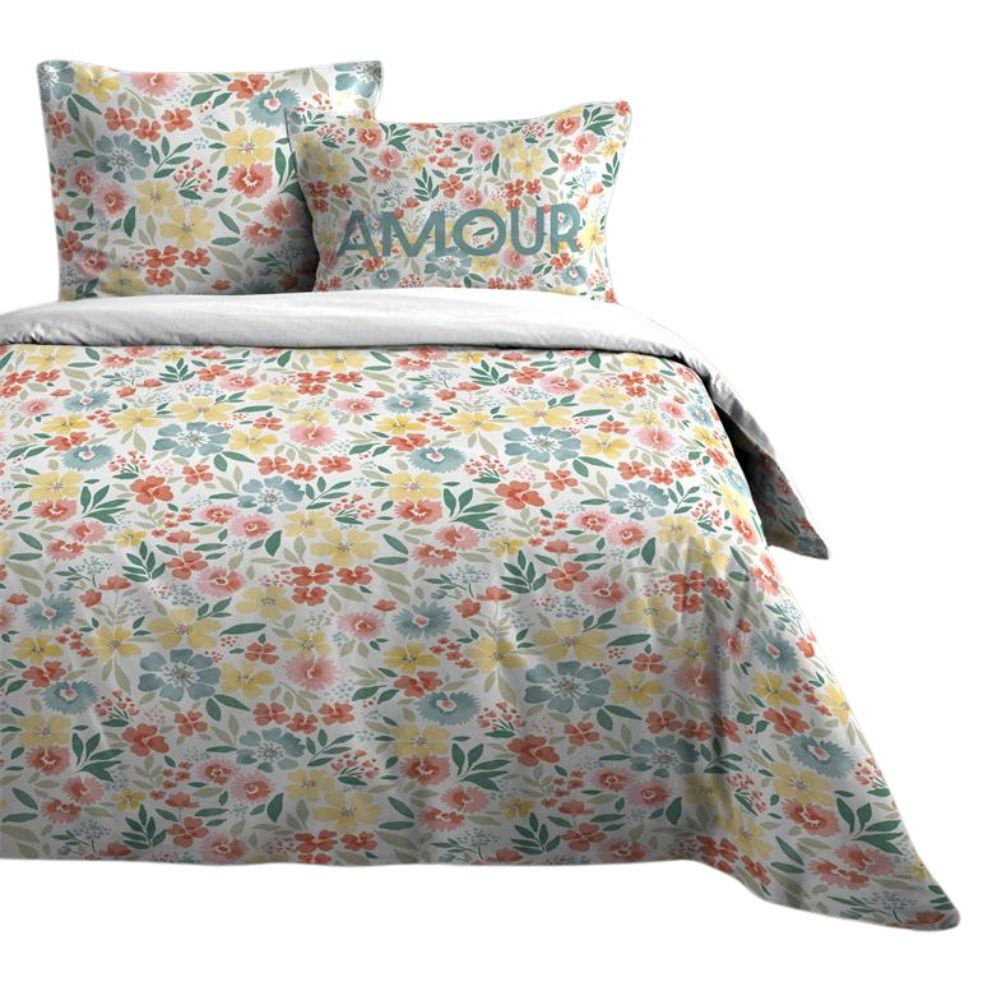 Komplet pościeli bawełnianej, FLOWER, 240 x 220 cm