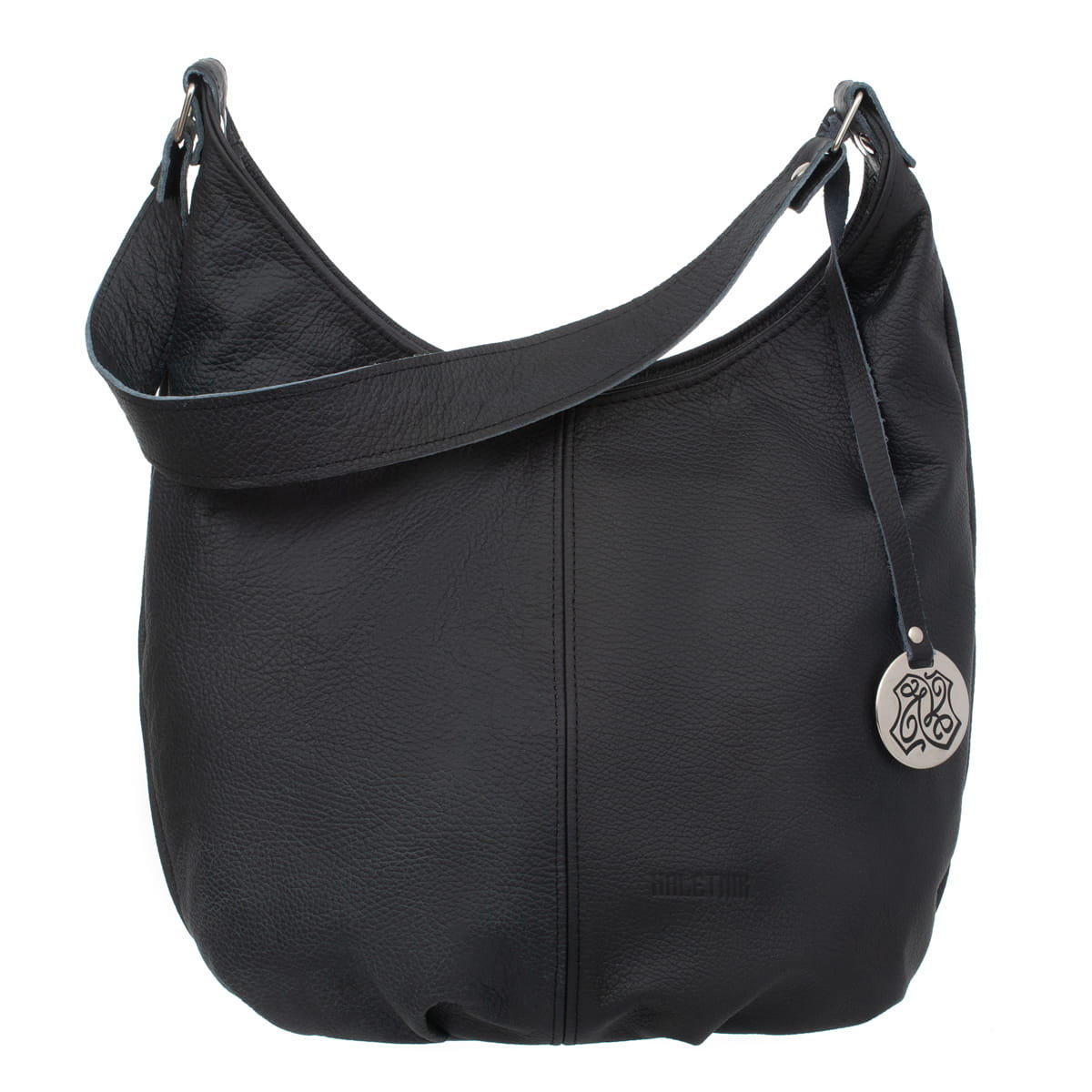 Torebka Damska Skórzana Kaletnik Zatoka Czarna