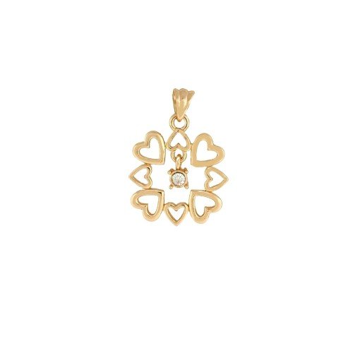 Zawieszka serca z cyrkonią