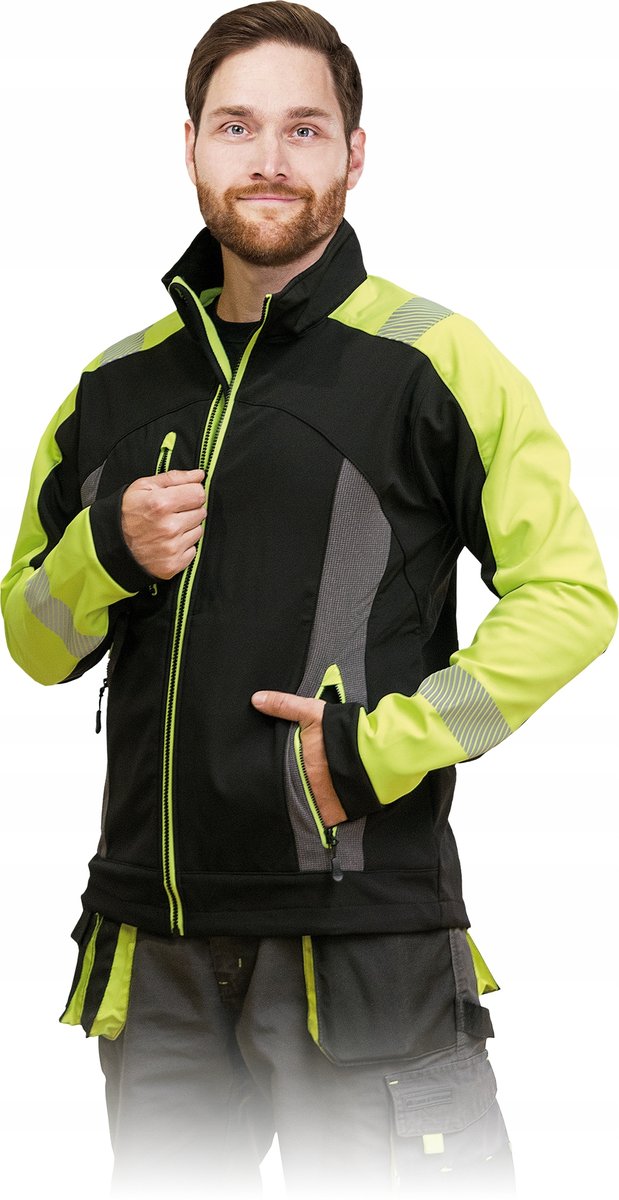 Kurtka ochronna z materiału softshell LH-SHELLVIS BY r. 5XL