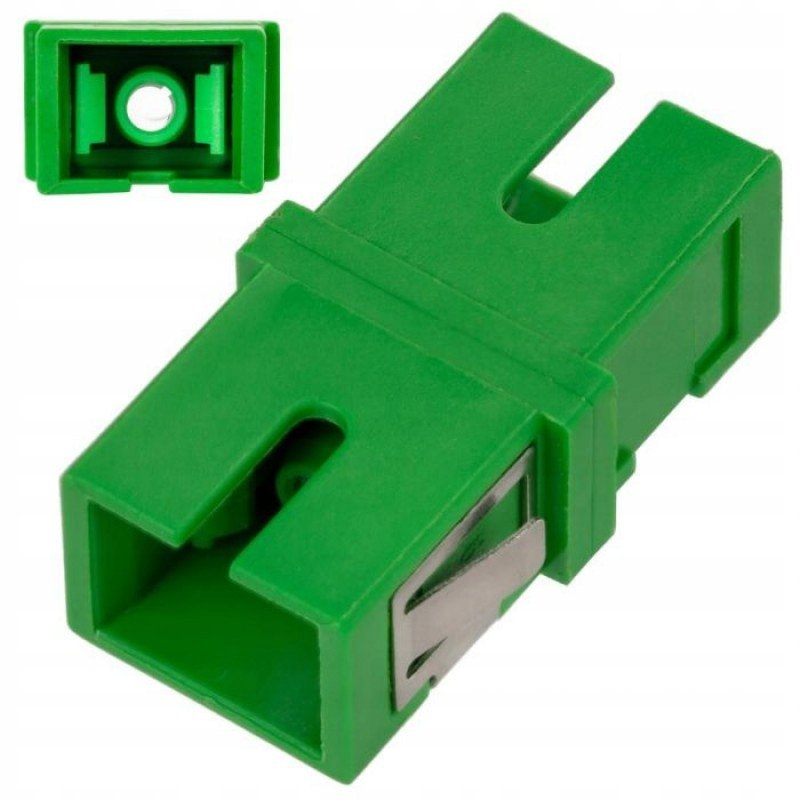 Adapter jednomodowy SM SC/APC simplex FTTX no flange