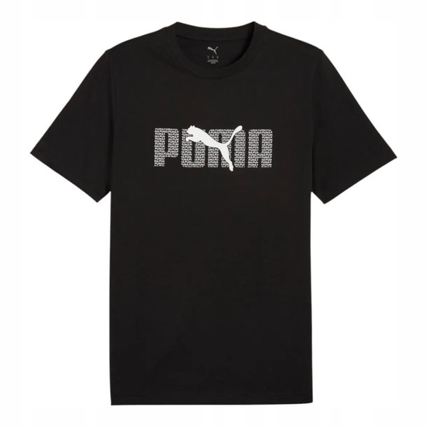 Puma Koszulka Męska T-shirt Ess Logo Lab Tee Czarna R.xxl