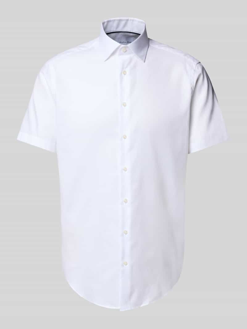 Koszula biznesowa o kroju regular fit z listwą guzikową