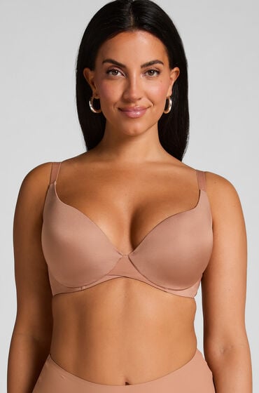 Hunkemöller Biustonosz usztywniany z fiszbinami Smooth Brązowy