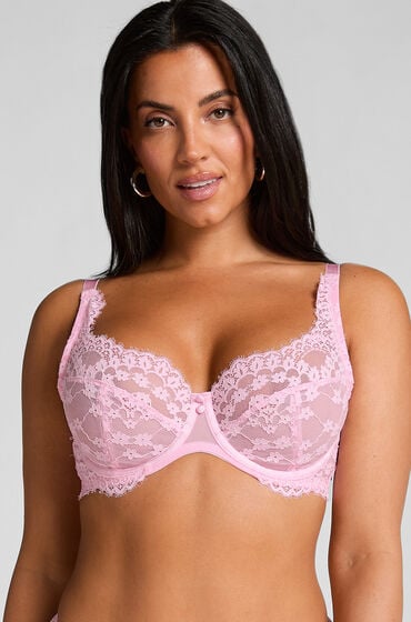Hunkemöller Biustonosz nieusztywniany z fiszbinami Daisy Różowy