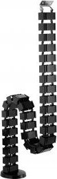 Organizer InLine InLine® Cable duct flexible for height-adjustable desks, 4 compartments, 68x36mm max. 1.28m, black