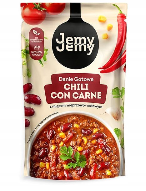 JemyJemy Danie gotowe chili con carne z mięsem wieprzowo-wołowym 360 g