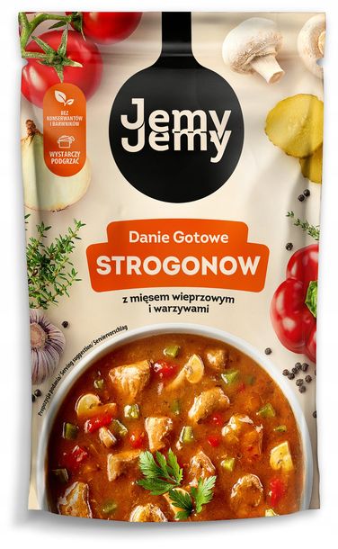 JemyJemy Danie gotowe strogonow z mięsem wieprzowym i warzywami 360 g