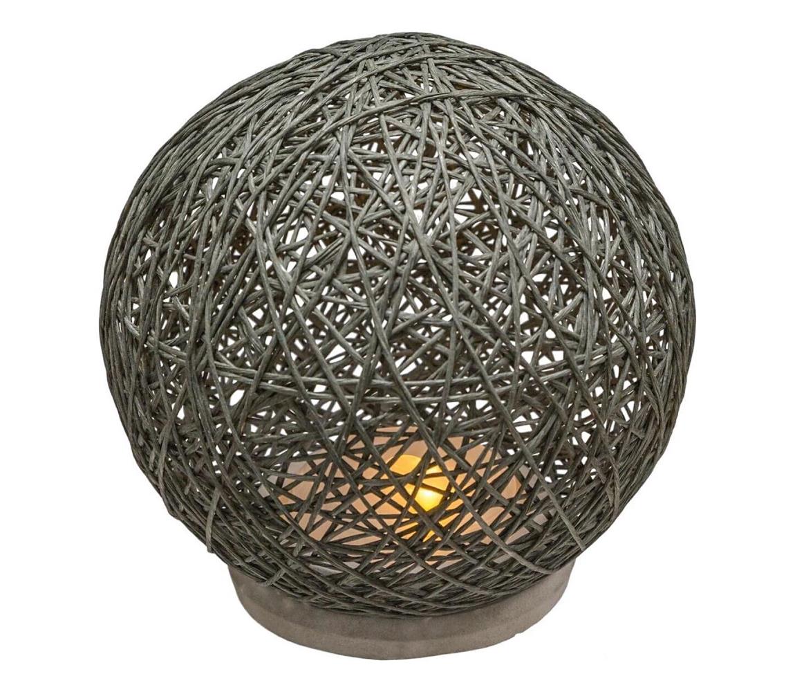 Atmosphera Lampa dekoracyjna GREY 18 cm B07JRBQM56