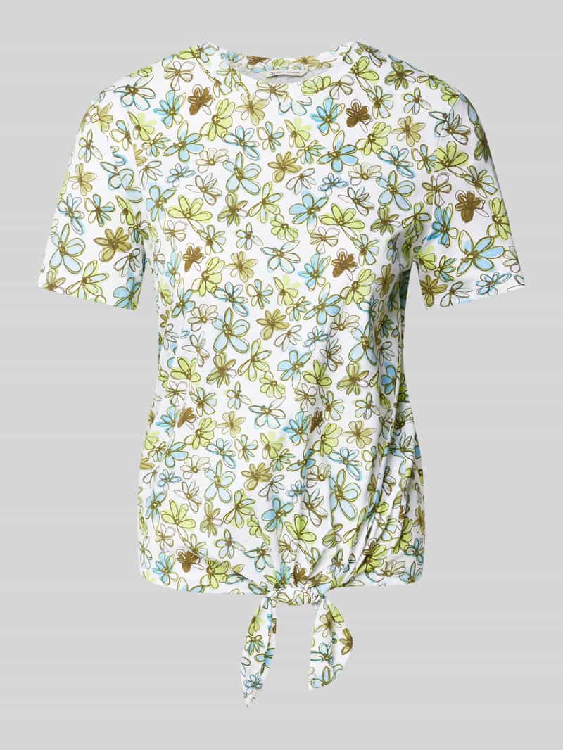 T-shirt o kroju regular fit z wiązanym detalem