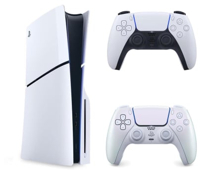 Sony PlayStation 5 Slim + DualSense Chrome Pearl