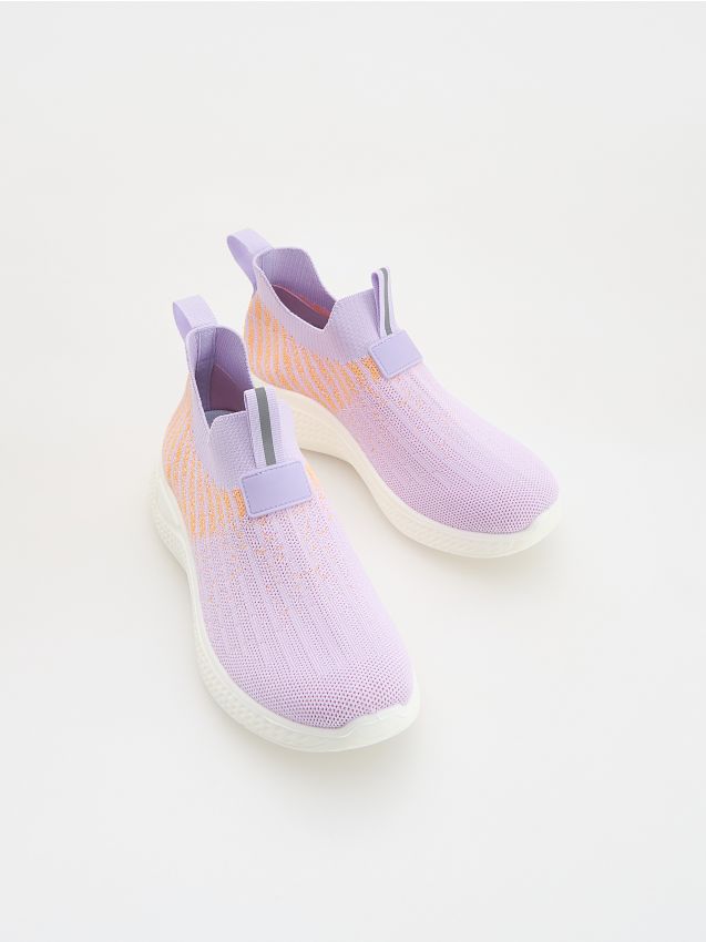 Reserved - Wsuwane sneakersy - lawendowy