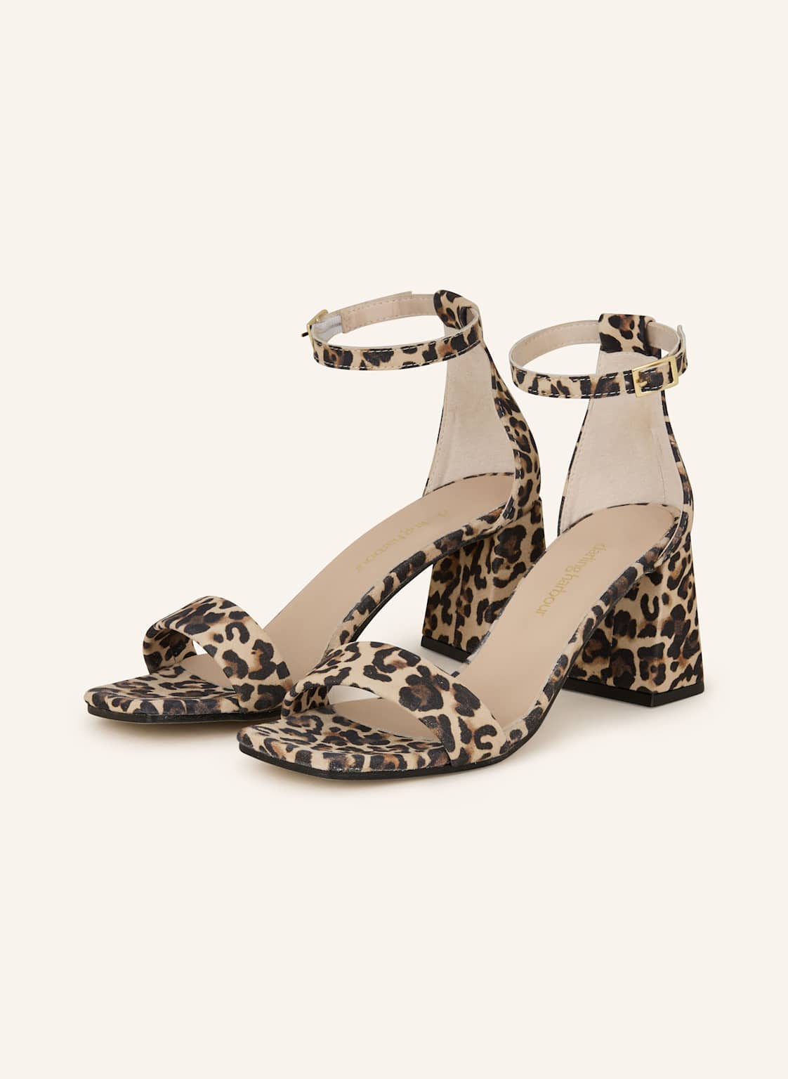 Darling Harbour Sandały Na Obcasie beige