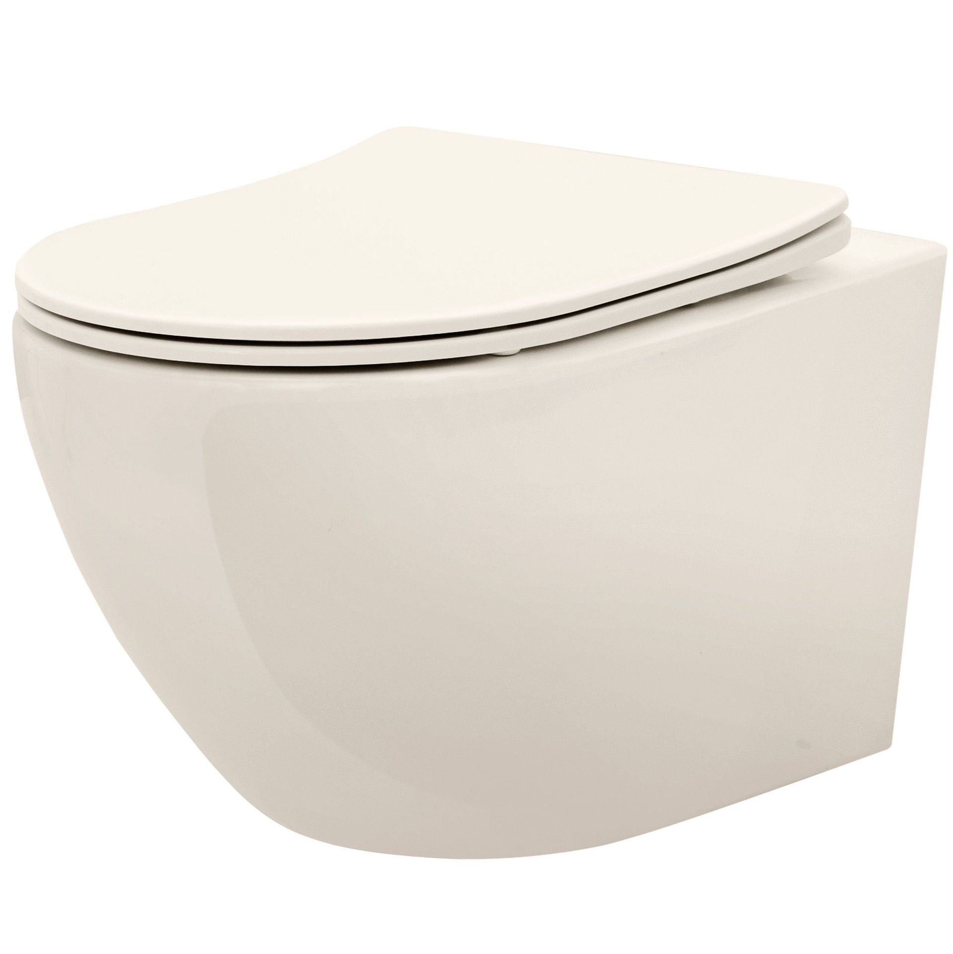 Rea Misa WC podwieszana REA Carlo Mini Rimless Ecru