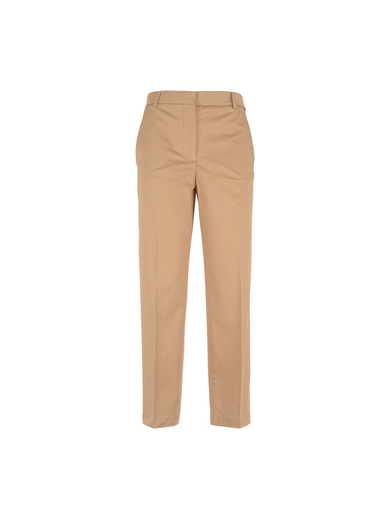 Tommy Hilfiger Spodnie materiałowe WW0WW40504RBC Beżowy Regular Fit