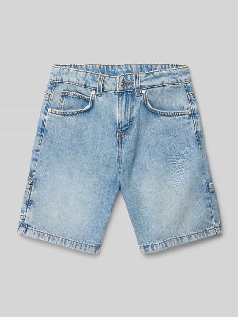 Bermudy o kroju baggy fit z czystej bawełny