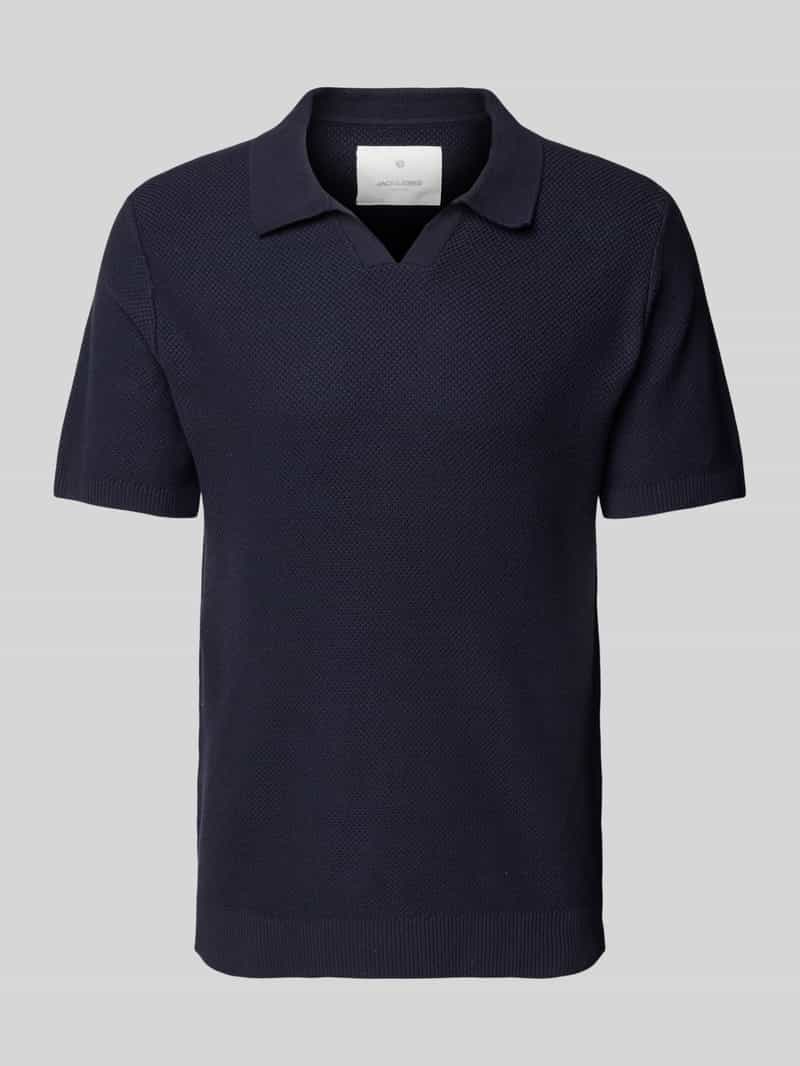 Koszulka polo o kroju regular fit z dekoltem w serek