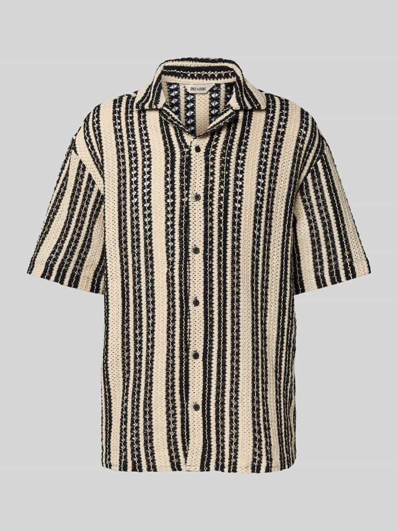 Koszula casualowa o kroju regular fit z kołnierzem z połami model ‘DANI’