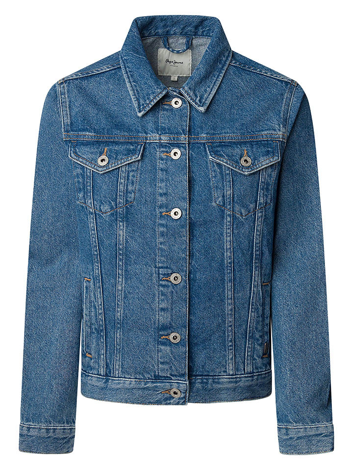 Pepe Jeans Kurtka dżinsowa - Regular fit - w kolorze niebieskim