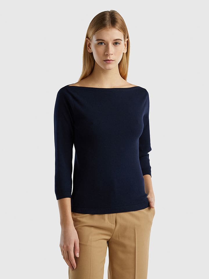 Benetton Sweter w kolorze czarnym