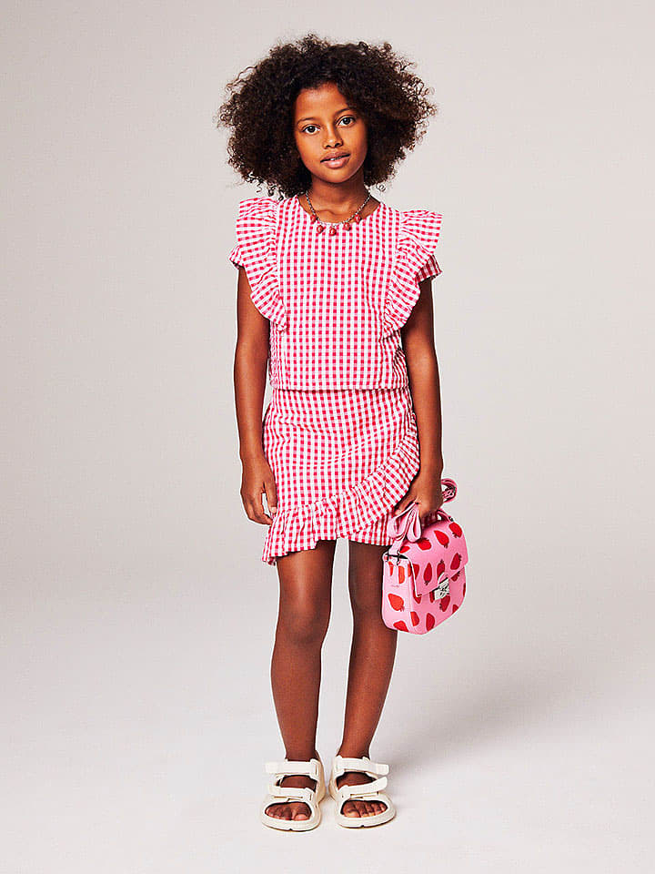 Benetton Spódnica w kolorze czerwono-białym