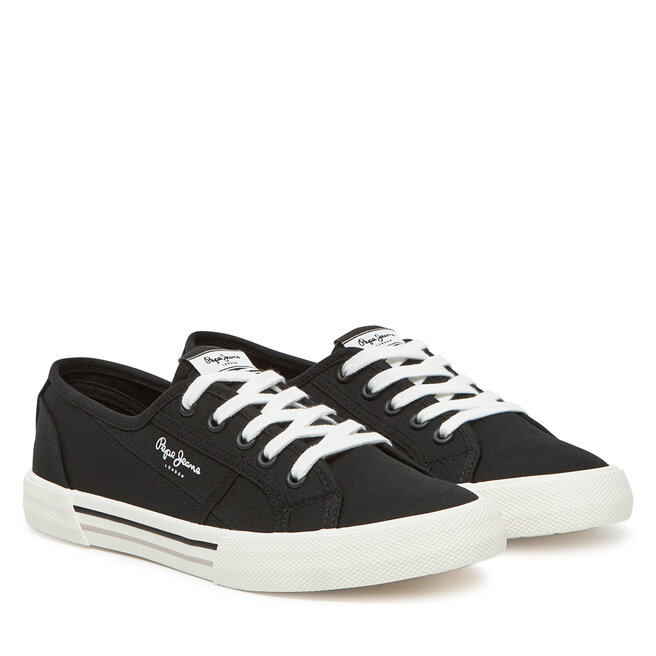 Tenisówki Pepe Jeans Brady Basic W PLS31287 Czarny