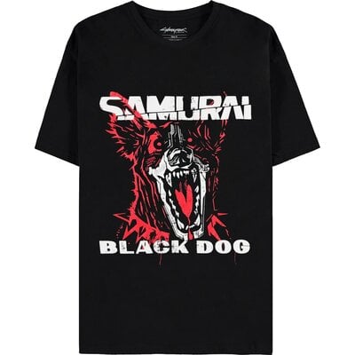 Koszulka DIFUZED Cyberpunk 2077 - Black Dog Samurai Album Art T-shirt ( XL)