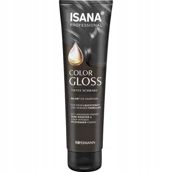 Isana Professional Color Gloss Kuracja Do Włosów Koloryzująca Deep Black