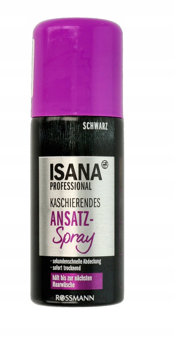 Isana Spray do włosów maskujący odrosty Czerń